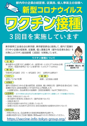 3回目ワクチン接種案内